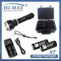 Hot Scuba Deep Dive LED 3000 Lumen 18650/26650 Akku Langstrecken-High Power LED Cree Tauchlicht